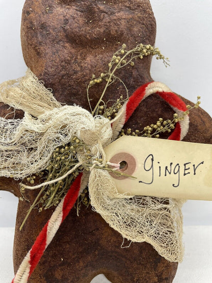 Primitive ChristmasGingerbread Shaped Pantry Cake Cheesecloth choice of Scent - The Primitive Pineapple Collection