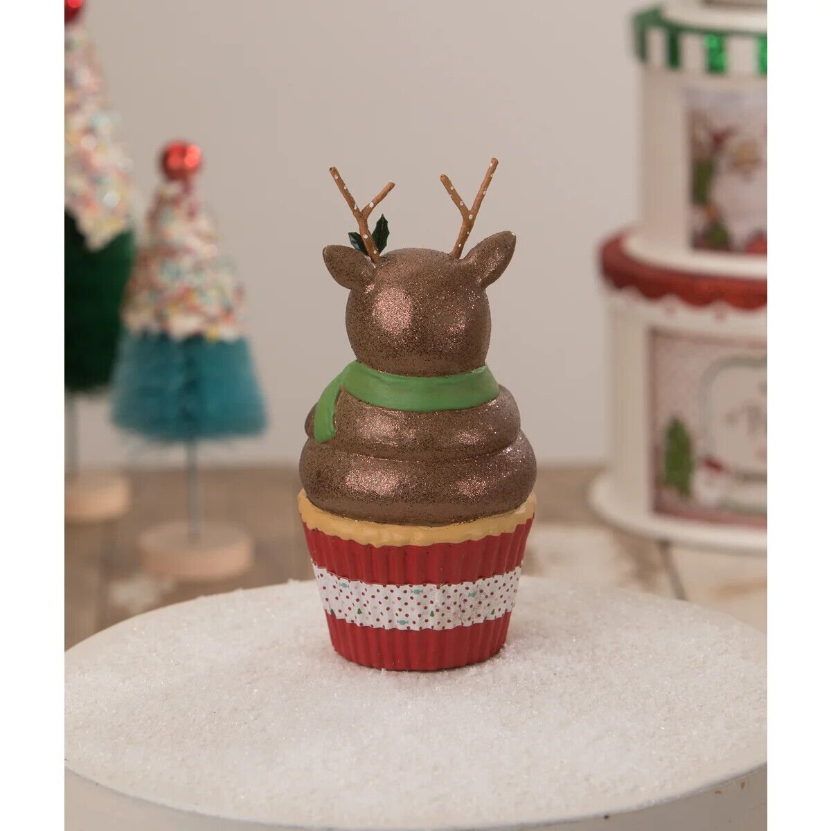 Bethany Lowe Christmas Rudolph Cupcake Container TL1364 - The Primitive Pineapple Collection