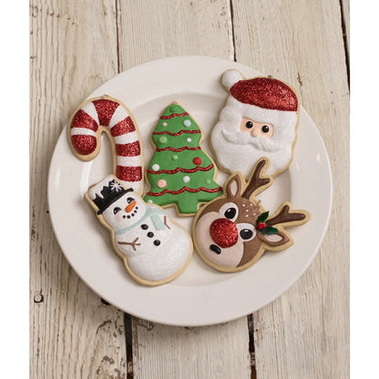 Bethany Lowe Christmas Sweet Tidings 5 pc Christmas Cookie Ornaments TL1365 - The Primitive Pineapple Collection