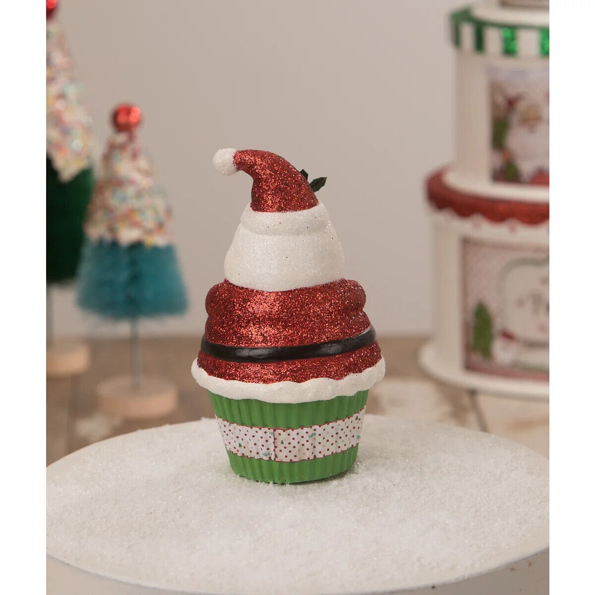 Bethany Lowe Christmas Santa Claus Cupcake Container TL1363 - The Primitive Pineapple Collection