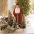 Ragon House 10" Belsnickle Santa w/Tinsel and Bottle Brush Christmas Trees - The Primitive Pineapple Collection