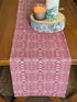 Primitive Wentworth Red and Linen Color 34" Square Table Topper - The Primitive Pineapple Collection