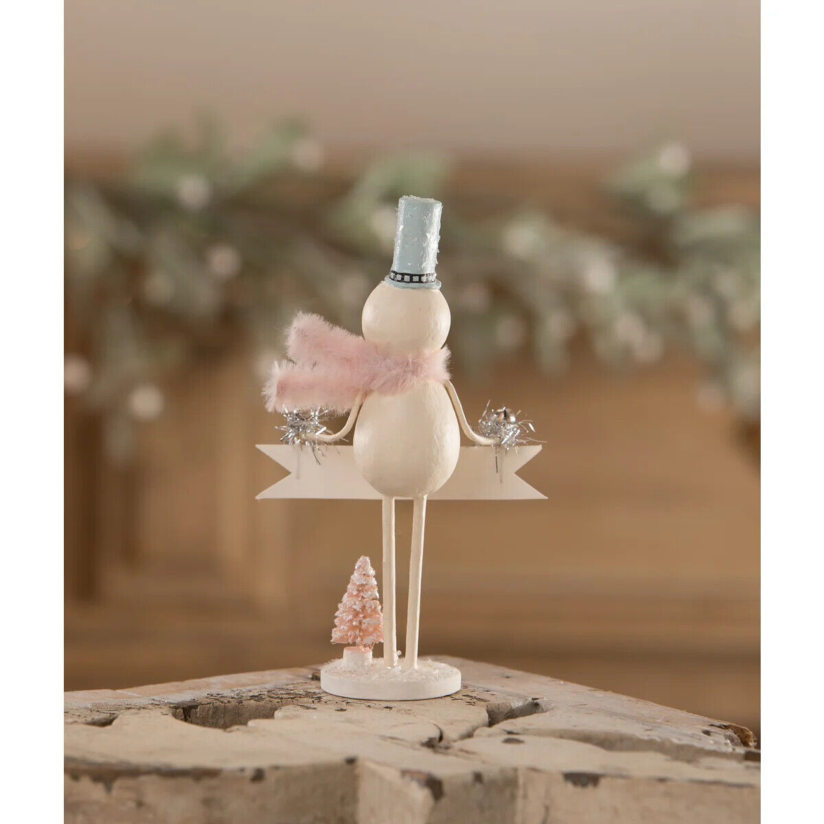 Bethany Lowe Christmas Let It Snow Pastel Snowman ML1085