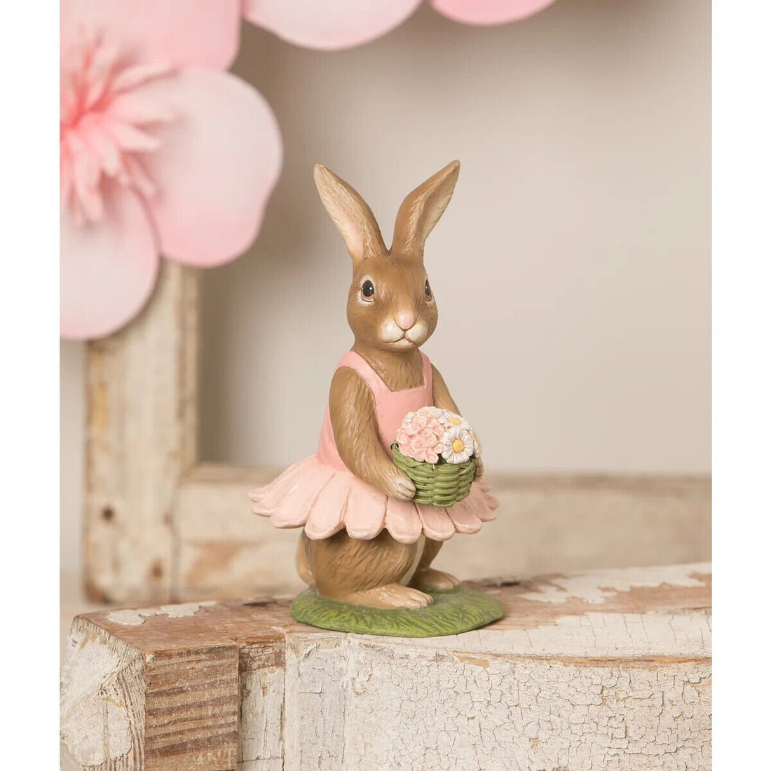 Bethany Lowe Easter Spring Daisy Bunny TD1132 Retired - The Primitive Pineapple Collection