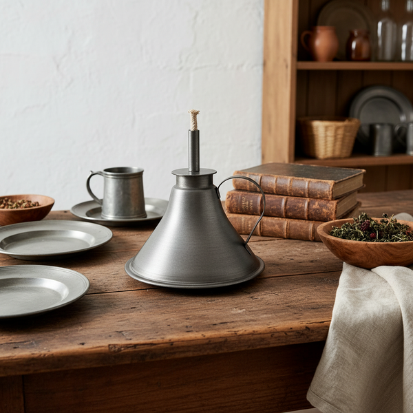 マイナーズ　カンブリアン OIL LAMP ADJUSTABLE　WICK Primitive Colonial Working Oil Lamp Wick Included – The Primitive