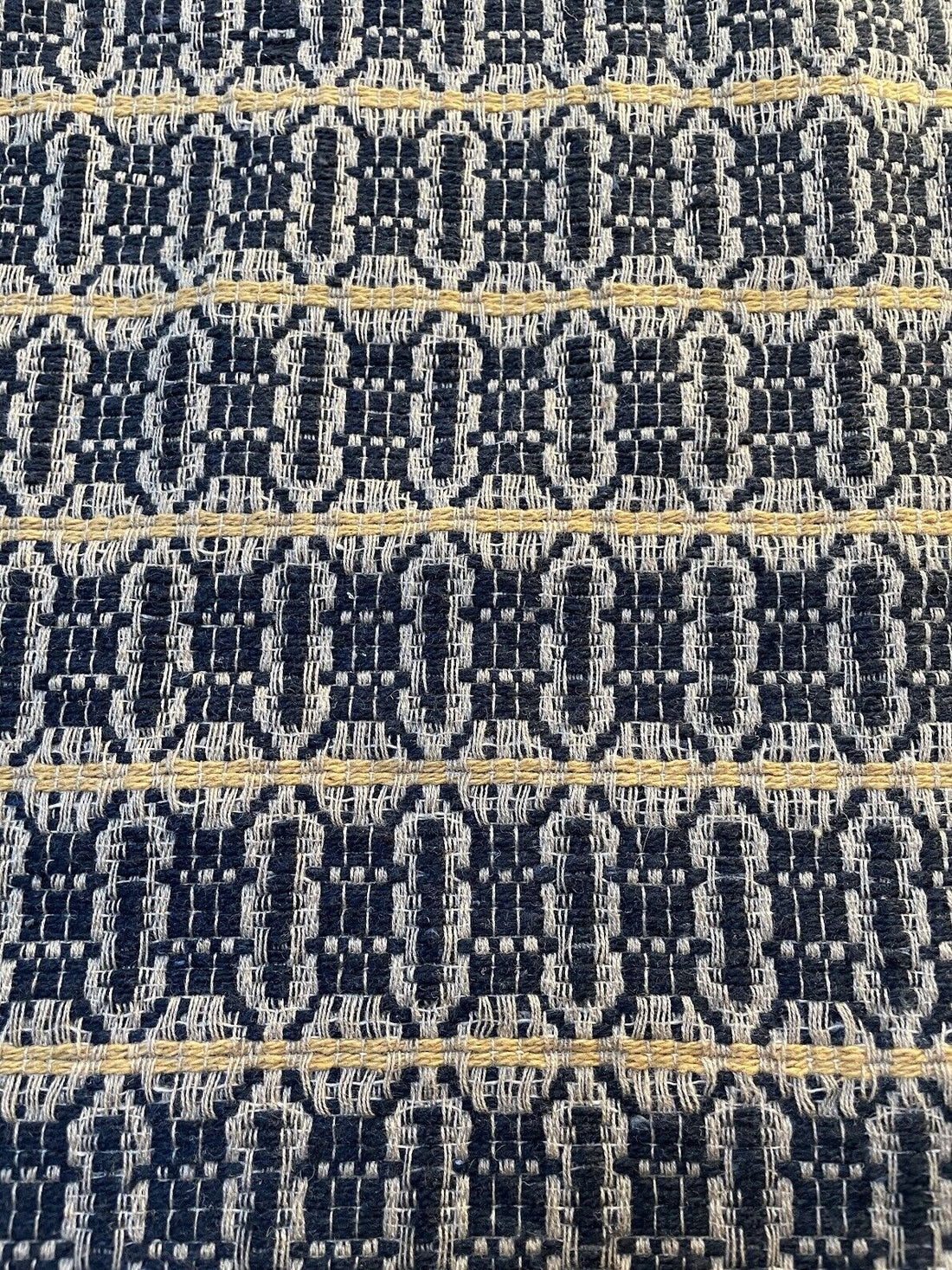 Primitive Acorn Weave Black, Tan, Wheat 14" x 56" Long Runner Textile Farmhouse - The Primitive Pineapple Collection