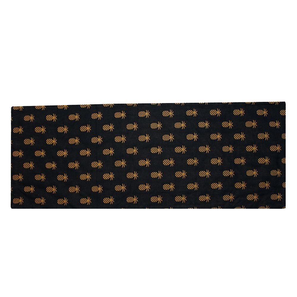 Primitive Colonial Black Pineapple Table Runner 14" X 45" Farmhouse Cotton - The Primitive Pineapple Collection
