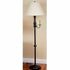 Primitive Farmhouse 50" Black Chandler Floor Lamp with Side Arm Country - The Primitive Pineapple Collection