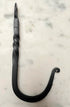 Primitive Colonial Wrought Iron 5.5" Twisted Braid Prairie Black Hook - The Primitive Pineapple Collection