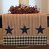 Primitive Colonial Farmhouse Liberty Stars and Stripes Table Runner 14x45"Cotton - The Primitive Pineapple Collection