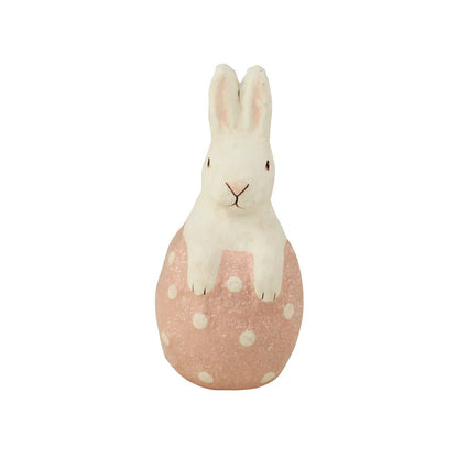 Bethany Lowe Easter Bunny In Pink Egg Figurine TJ5290P