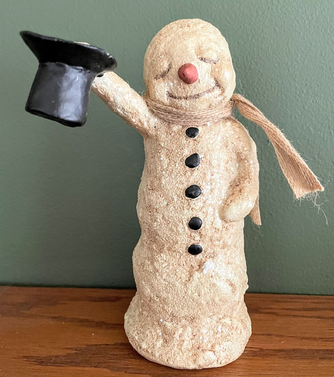 ESC and Company RETIRED Christmas Good Day Sam Snowman w/ Top Hat 66079 - The Primitive Pineapple Collection