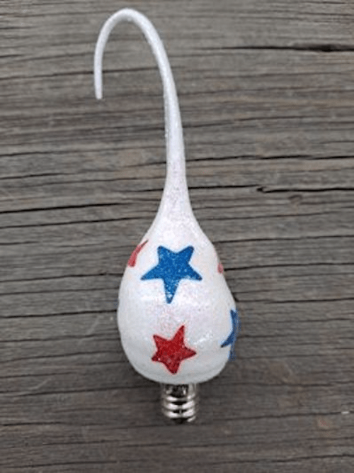 Primitive Patriotic Americana Hand-dipped Stars Silicone Bulb Reusable - The Primitive Pineapple Collection
