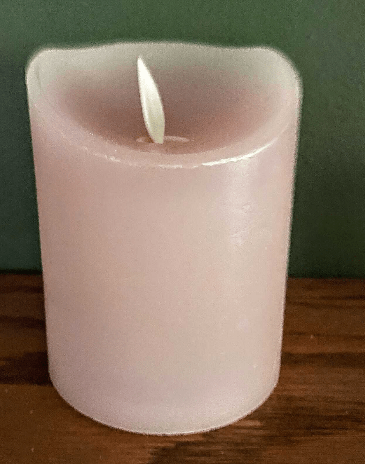 3&quot;x 4&quot; Flickering Flameless LED Candle Light w Timer Light Purple /Spring/Easter - The Primitive Pineapple Collection