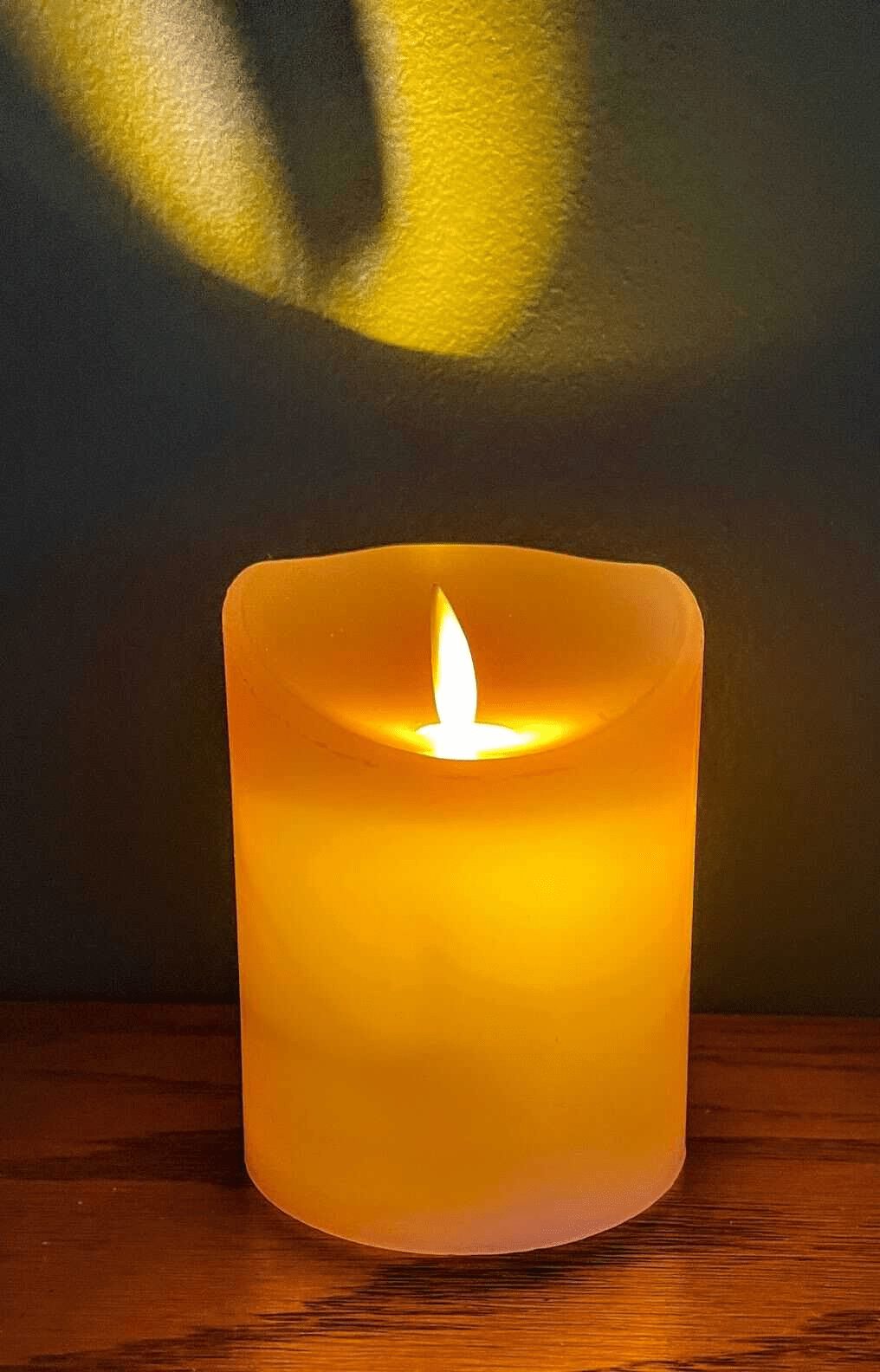 3&quot;x 4&quot; Flickering Flameless LED Candle Light w Timer Light Purple /Spring/Easter - The Primitive Pineapple Collection