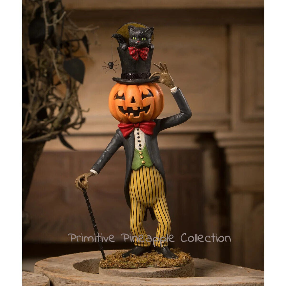 Bethany Lowe Halloween New 2023 Jaunty Jack Top Hat Figurine TD2209 - The Primitive Pineapple Collection