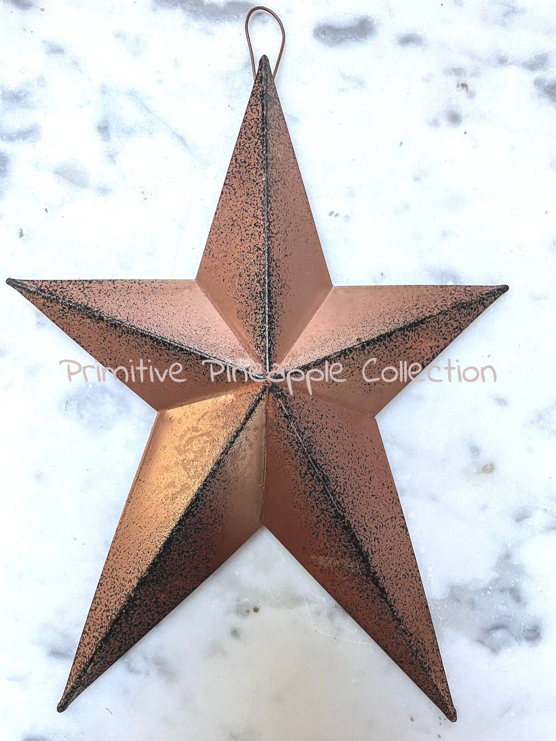 Primitive Farmhouse Country Rustic Tin Primitive Star 8&quot; Wall Decor - The Primitive Pineapple Collection