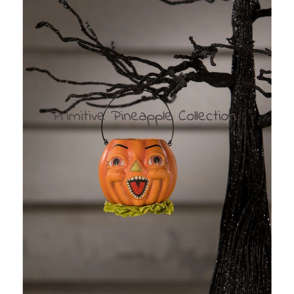 Bethany Lowe Halloween New 2023 Mini Pumpkin Bucket Ornament TJ2317 - The Primitive Pineapple Collection