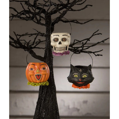 Bethany Lowe Halloween New 2023 Mini Pumpkin Bucket Ornament TJ2317 - The Primitive Pineapple Collection