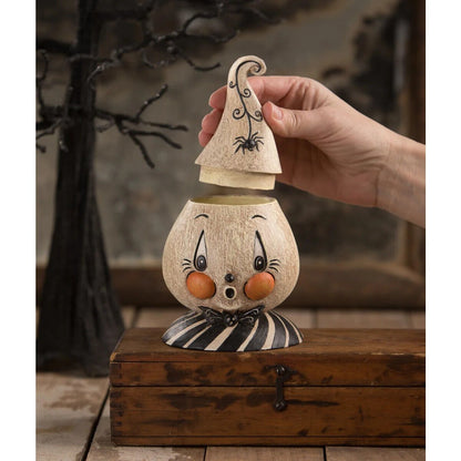 Bethany Lowe Halloween Morty Boo Meringue Treat Container JP1056 - The Primitive Pineapple Collection