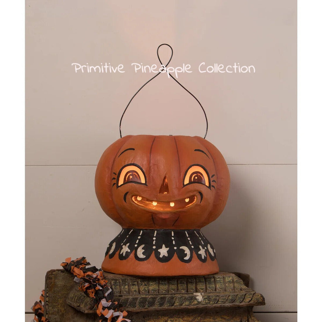 Bethany Lowe Halloween Magic Pumpkinny Lantern Johanna Parker JP0385 - The Primitive Pineapple Collection