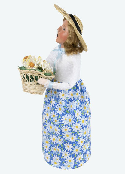 Primitive Colonial Byers Choice 2006 Daisy Woman Authorized Dealer - The Primitive Pineapple Collection
