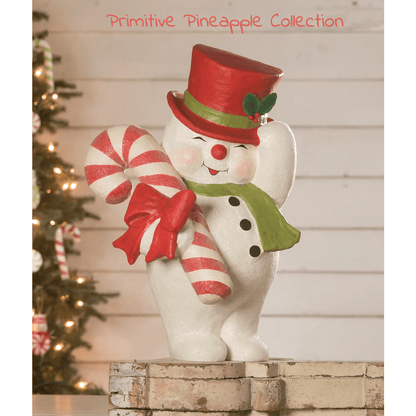 Bethany Lowe Christmas 2023 Sammy Jolly Snowman TJ2342 - The Primitive Pineapple Collection