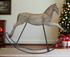 Primitive Farmhouse Reproduction 22" Folk Art Rocking Horse 22" - The Primitive Pineapple Collection