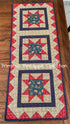 Primitive Folk Art Handcrafted Liberty Bell 38" x 15" Table Runner Farmhouse - The Primitive Pineapple Collection