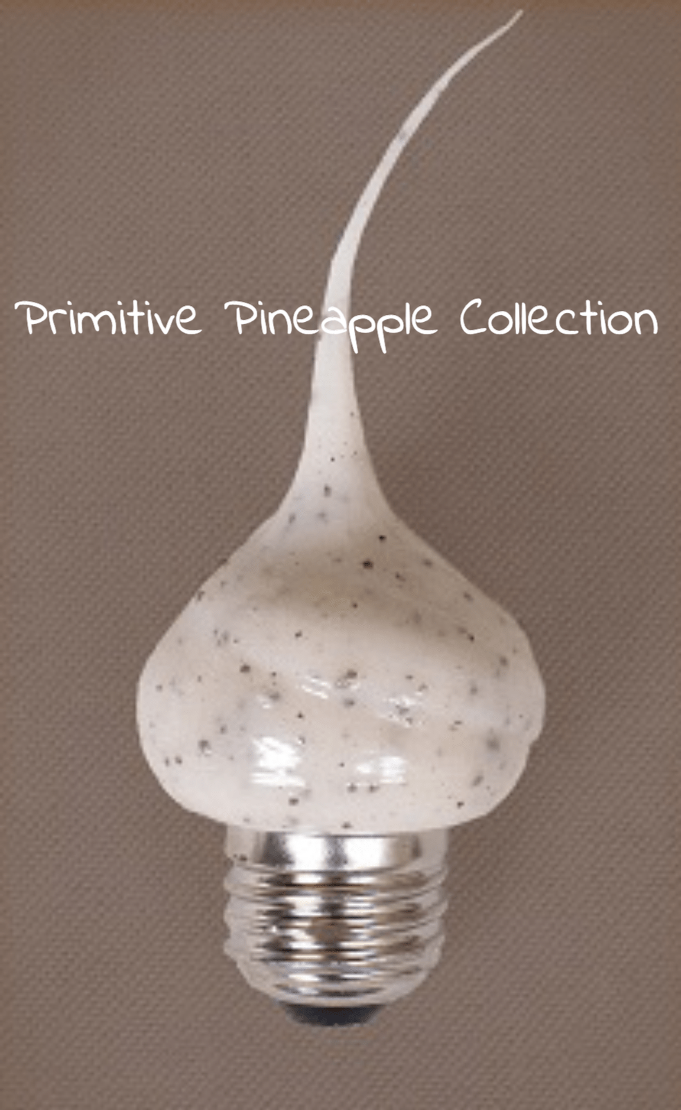 Primitive/Country Cookies and Cream Scent Silicone 7.5 W Med Base Light Bulb - The Primitive Pineapple Collection