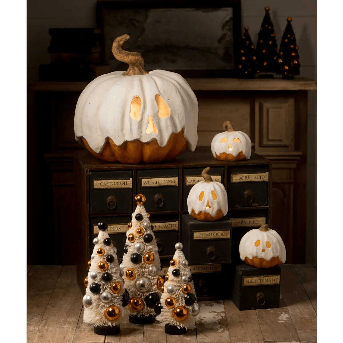 Bethany Lowe 2023 Halloween Ghost Jack Luminary Medium TJ2327 - The Primitive Pineapple Collection