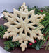 Primitive Christmas 7” Snowflake Cookie Bowl Filler Ornie - The Primitive Pineapple Collection