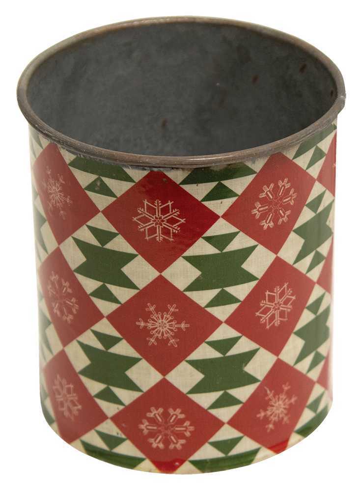 Primitive/ Country Christmas Vintage Tin Cans 4 Styles Holiday Crafts 4&quot; - The Primitive Pineapple Collection