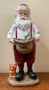 Farmhouse Christmas Rustic 10" Santa Figurine with Holiday Dog - The Primitive Pineapple Collection