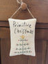 Primitive Handcrafted USA 6" Hanging Stitched Feather Christmas Tree Pillow - The Primitive Pineapple Collection