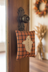 Primitive Handcrafted USA 5" Hanging Ghost/Cat Pillow Ornament - The Primitive Pineapple Collection
