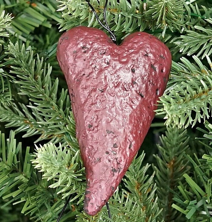 Primitive Christmas 4 pc Resin Country Cookie Ornaments 3.5&quot; - The Primitive Pineapple Collection