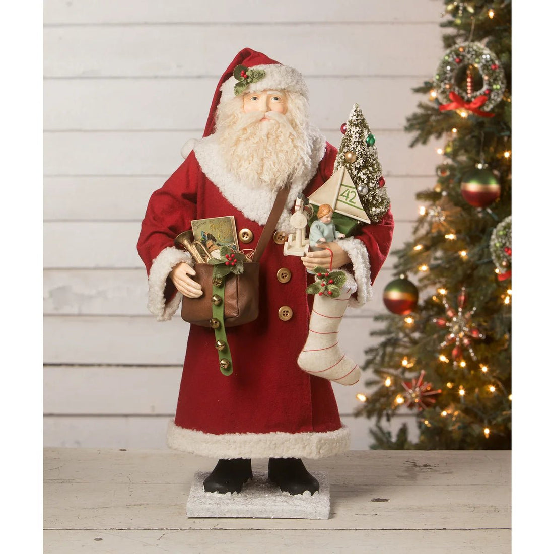 Bethany Lowe Christmas Jolly Old St. Nicholas with Toys 22" TD2145 - The Primitive Pineapple Collection