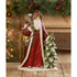 Bethany Lowe Christmas Traditional Father Christmas with Tree 19" - The Primitive Pineapple Collection