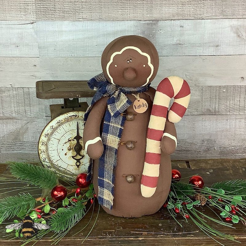 Honey and Me Christmas Kandy the Gingerbread 13&quot; - The Primitive Pineapple Collection