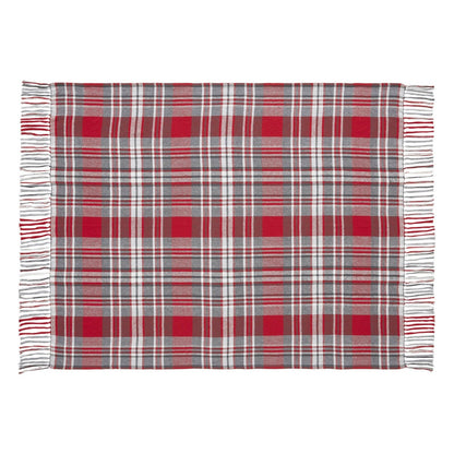 Primitive Christmas Gregor Plaid Woven Throw 50x60 - The Primitive Pineapple Collection