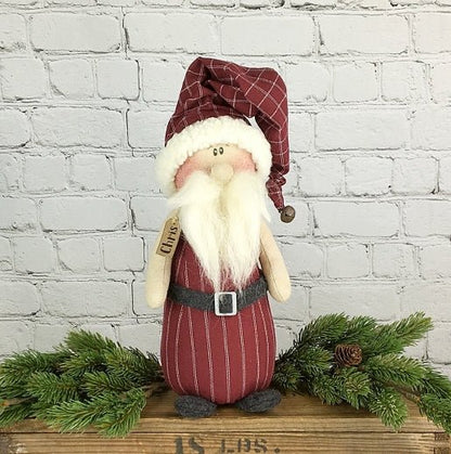 Honey and Me Christmas Chris the Whimsy Santa Claus 10.5&quot; - The Primitive Pineapple Collection