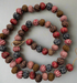 Primitive Colonial 1" Fabric Rag Ball Garland String 62" Homespun Fabric - The Primitive Pineapple Collection