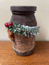 Primitive Handcrafted Colonial Magic Christmas Gingerbread Cookies Jar - The Primitive Pineapple Collection