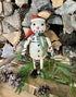 Primitive Christmas 10.25" Recycled Metal Snow Woman Figurine - The Primitive Pineapple Collection