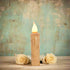 Primitive/Country 4" Battery Operated Cream Taper Candle W/Timer - The Primitive Pineapple Collection