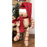 Christmas 15" Candy Cane Snowman Doll w/ Santa stocking Cap - The Primitive Pineapple Collection