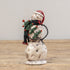 Christmas Ragon House 7.25" Snowman w Primitive Pencil Christmas Tree - The Primitive Pineapple Collection