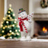 Ragon House Christmas 12" Vintage Snowman w/ Candy Cane Figurine - The Primitive Pineapple Collection