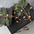 Christmas Ragon House Vintage Look 6" Gold,Green and Red Glass Garland - The Primitive Pineapple Collection
